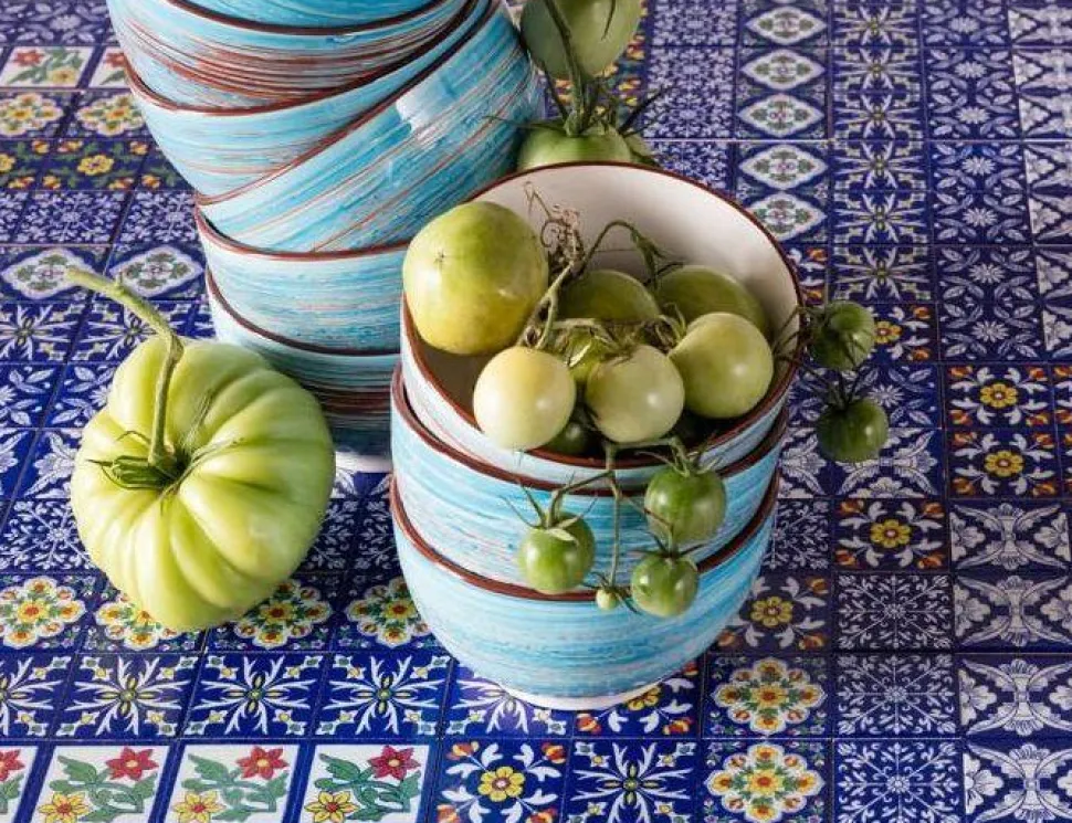 KARE Design Schaal Swirl Blauw Ø14cm Shop