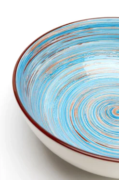 KARE Design Schaal Swirl Blue 22cm Sale