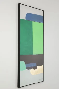 KARE Design Schilderij Abstract Shapes Green 73x143cm Sale
