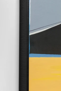 KARE Design Schilderij Abstract Shapes Orange 73x143cm Hot