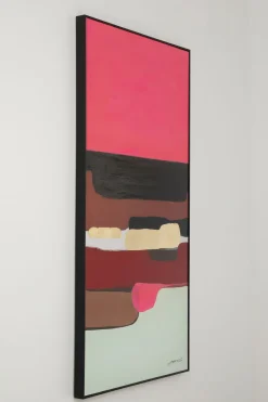 KARE Design Schilderij Abstract Shapes Pink 73x143cm Clearance