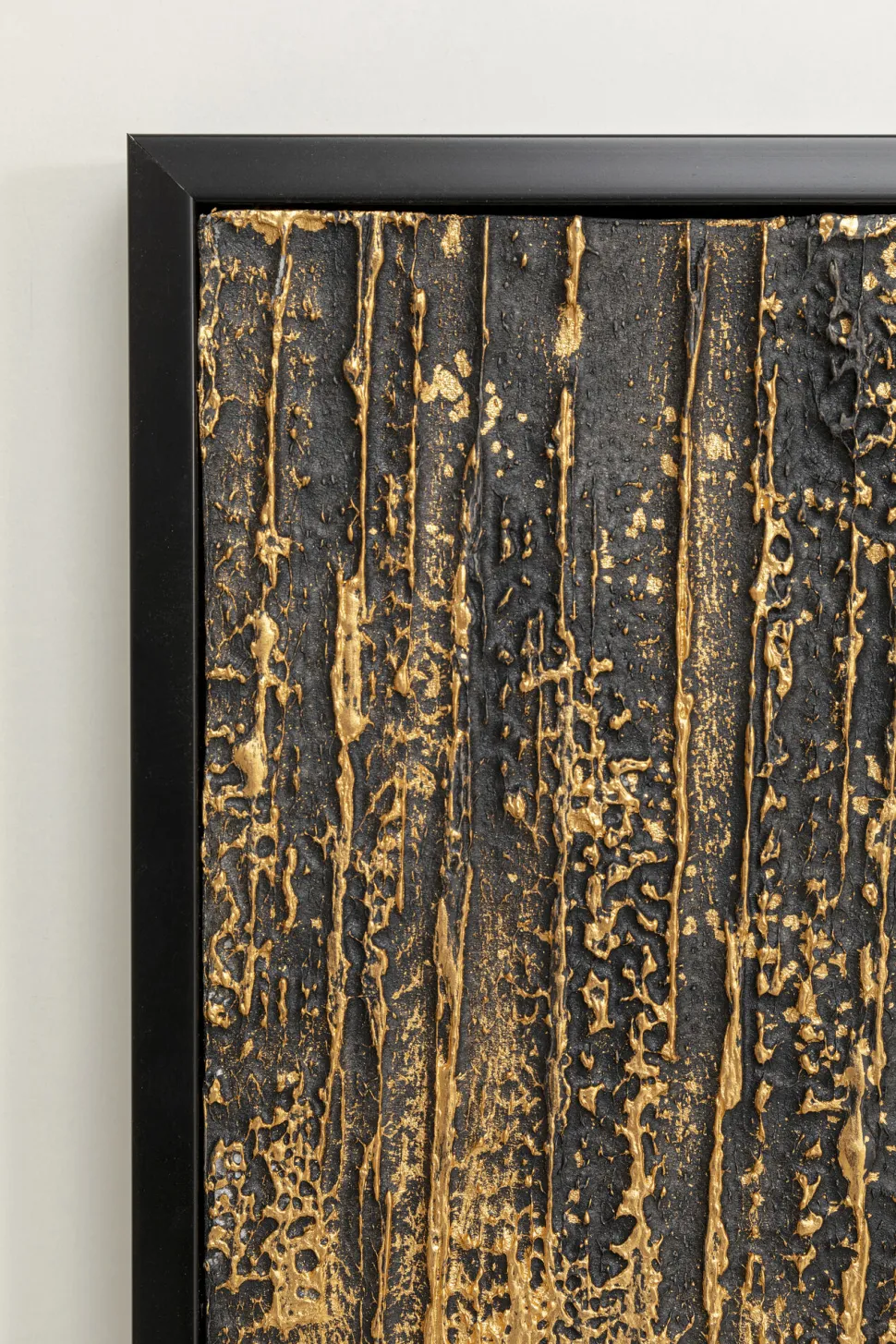 KARE Design Schilderij Abstract Zwart 80x120cm Store