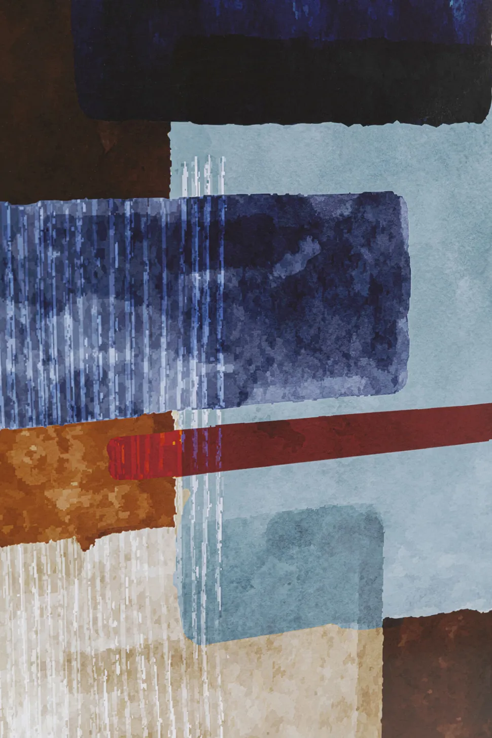 KARE Design Schilderij Box Back Blue 60x80cm Hot