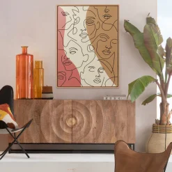 KARE Design Schilderij Faccia Arte Tri Colore 90x120cm Online