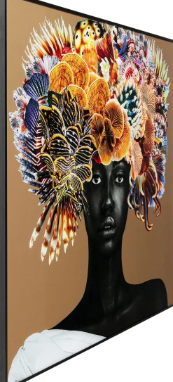 KARE Design Schilderij Flower Hair 120x120cm Outlet