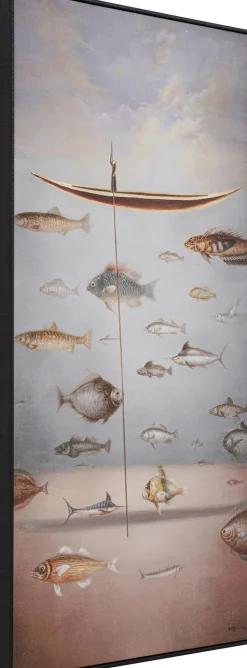 KARE Design Schilderij Met Lijst Cloud Fisherman Boat 60x120cm Online