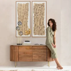 KARE Design Schilderij Met Lijst Native Lines 50x150cm Cheap