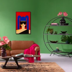 KARE Design Schilderij Met Lijst Party Girl 60x90cm Discount
