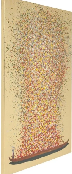 KARE Design Schilderij Touched Flower Boat Goud-rood 100x80cm Best Sale