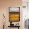 KARE Design Schilderij Vista Yellow 90x120cm Hot