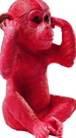 KARE Design Spaarpot Monkey Kikazaru Rood Online