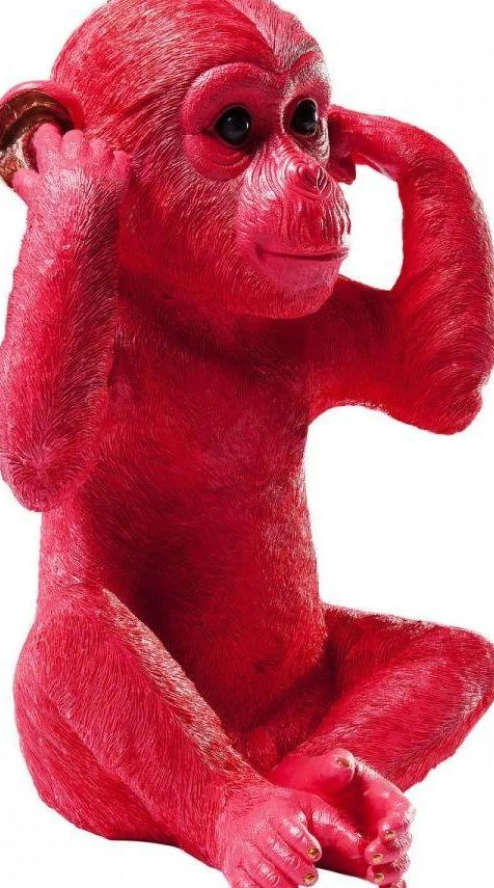 KARE Design Spaarpot Monkey Kikazaru Rood Online