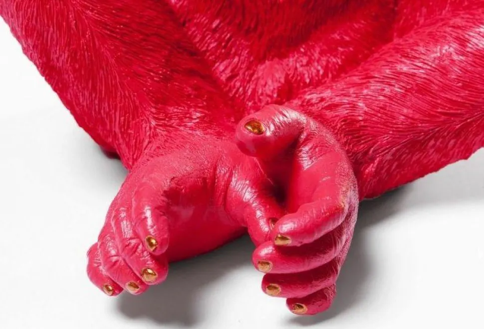 KARE Design Spaarpot Monkey Kikazaru Rood Online