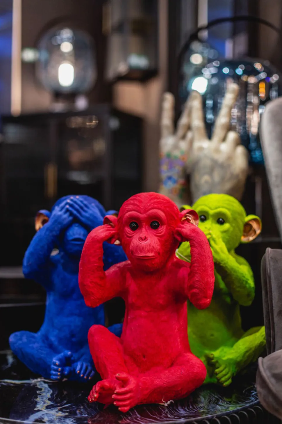 KARE Design Spaarpot Monkey Kikazaru Rood Online