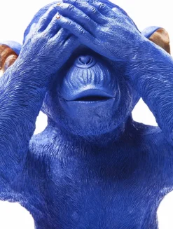 KARE Design Spaarpot Monkey Mizaru Blauw Online