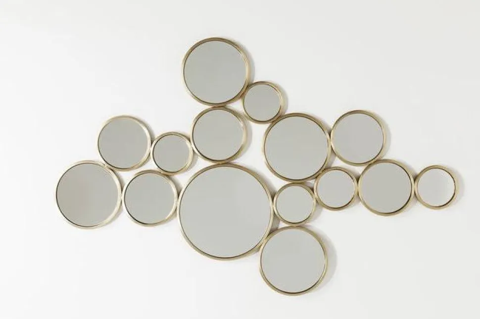 KARE Design Spiegel Bubbles Messing 138x93cm Best Sale