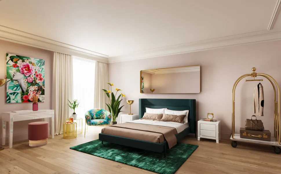 KARE Design Spiegel Curve MO Messing 70x200cm New