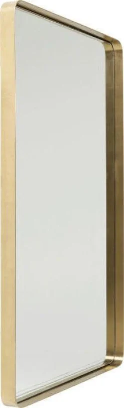 KARE Design Spiegel Curve Rechthoekig Messing 80x120cm Fashion