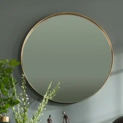 KARE Design Spiegel Curve Rond Messing Ø100cm Outlet