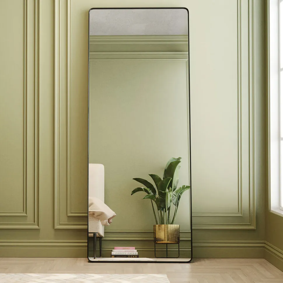 KARE Design Spiegel Ombra Soft Zwart 200x80cm Clearance