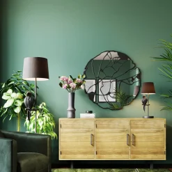 KARE Design Spiegel Pieces Mat Zwart Ø100cm Discount