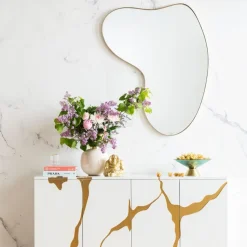 KARE Design Spiegel Shape Messing 110x120cm Clearance