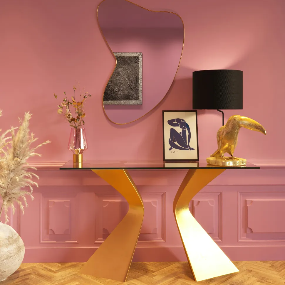 KARE Design Spiegel Shape Messing 110x120cm Clearance