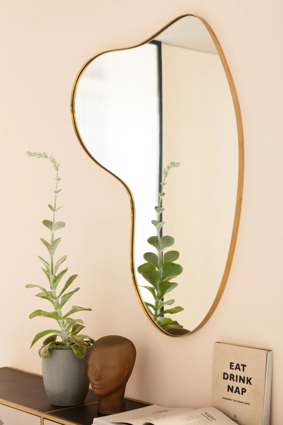 KARE Design Spiegel Shape Messing 110x120cm Clearance
