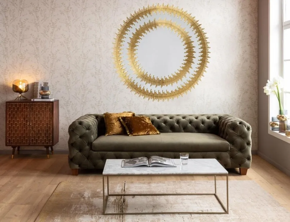 KARE Design Spiegel Solare Goud Ø132cm Outlet