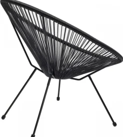 KARE Design Stoel Acapulco Zwart Clearance