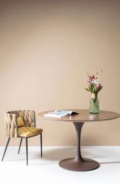 KARE Design Tafelblad Invitation Round Walnut 120cm Discount