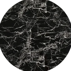 KARE Design Tafelblad Schickeria Marble Print Black Ø110cm Clearance