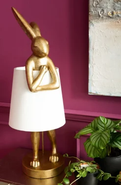 KARE Design Tafellamp Animal Konijn Goud 88cm Store