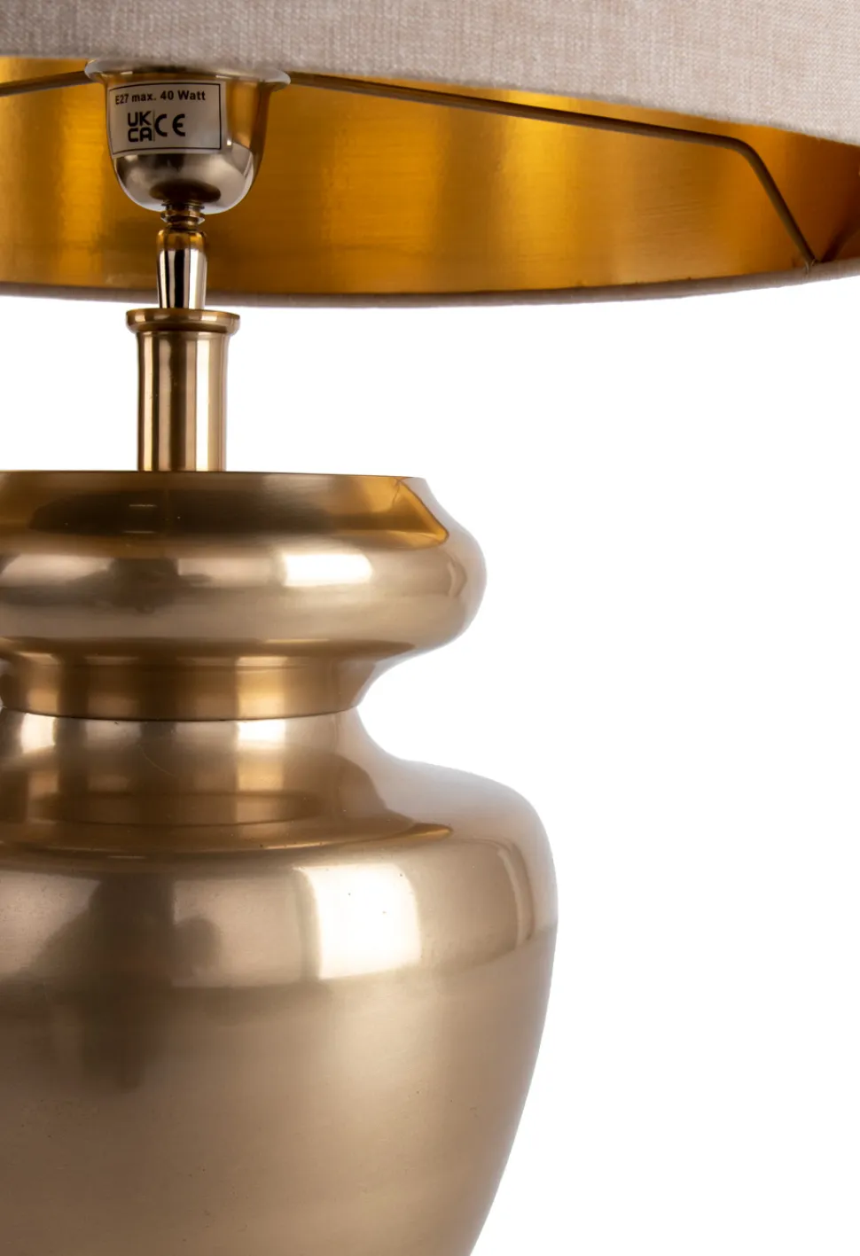 KARE Design Tafellamp Barock Goud Beige New