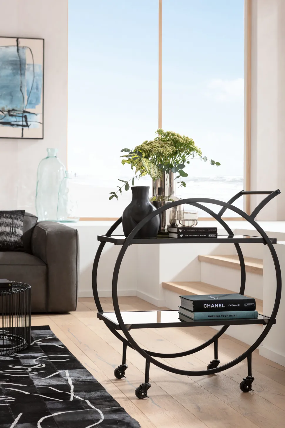 KARE Design Trolley Loft Zwart Flash Sale