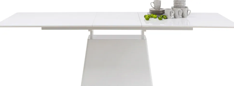 KARE Design Uitschuifbare Eettafel Benvenuto White 200(50)x110cm Cheap
