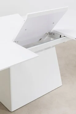 KARE Design Uitschuifbare Eettafel Benvenuto White 200(50)x110cm Cheap