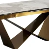 KARE Design Uitschuifbare Eettafel Connesso Brass 200(+60)x100cm Online