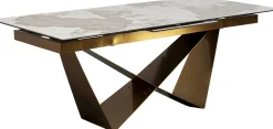 KARE Design Uitschuifbare Eettafel Connesso Brass 200(+60)x100cm Online