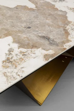 KARE Design Uitschuifbare Eettafel Connesso Brass 200(+60)x100cm Online