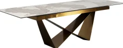 KARE Design Uitschuifbare Eettafel Connesso Brass 200(+60)x100cm Online