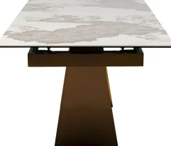 KARE Design Uitschuifbare Eettafel Connesso Brass 200(+60)x100cm Online