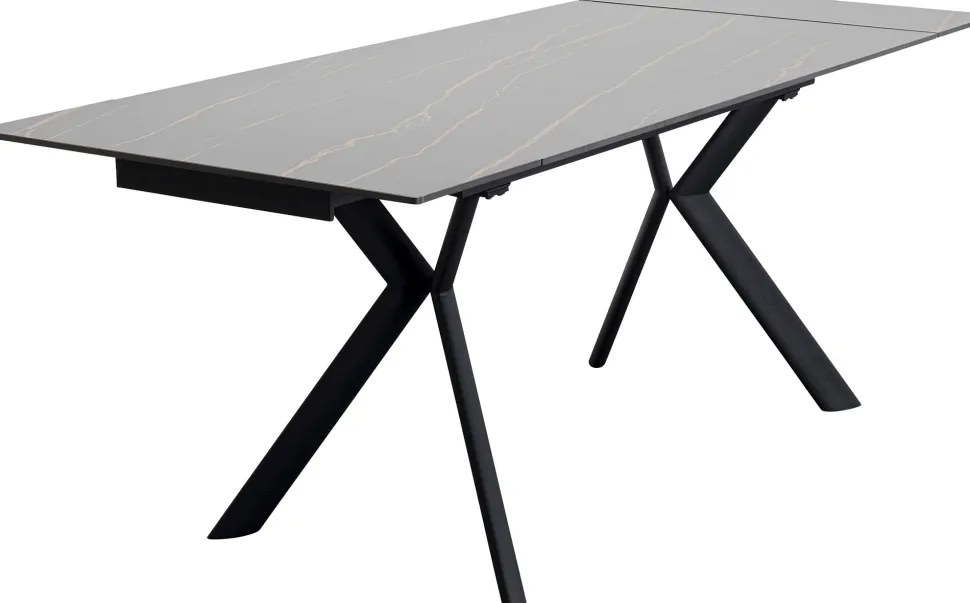 KARE Design Uitschuifbare Eettafel Xenia Black 140(30+30)x80cm Best