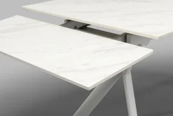 KARE Design Uitschuifbare Tafel Xenia White 140(+30+30)x80cm Store