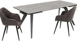 KARE Design Uitschuiftafel Amsterdam Donker 200(45+45)x100cm Flash Sale