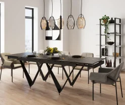 KARE Design Uitschuiftafel Sandra 180(40+40)x90cm Cheap