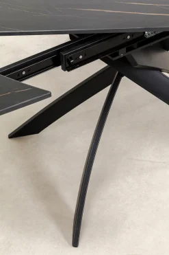 KARE Design Uitschuiftafel Twist Black 120(30+30)x90cm New