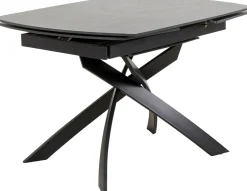 KARE Design Uitschuiftafel Twist Black 120(30+30)x90cm New