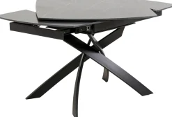 KARE Design Uitschuiftafel Twist Black 120(30+30)x90cm New