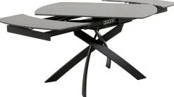 KARE Design Uitschuiftafel Twist Black 120(30+30)x90cm New
